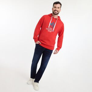 Polerón Regular Cuello Redondo Con Capucha Hombre The King's Polo Cub