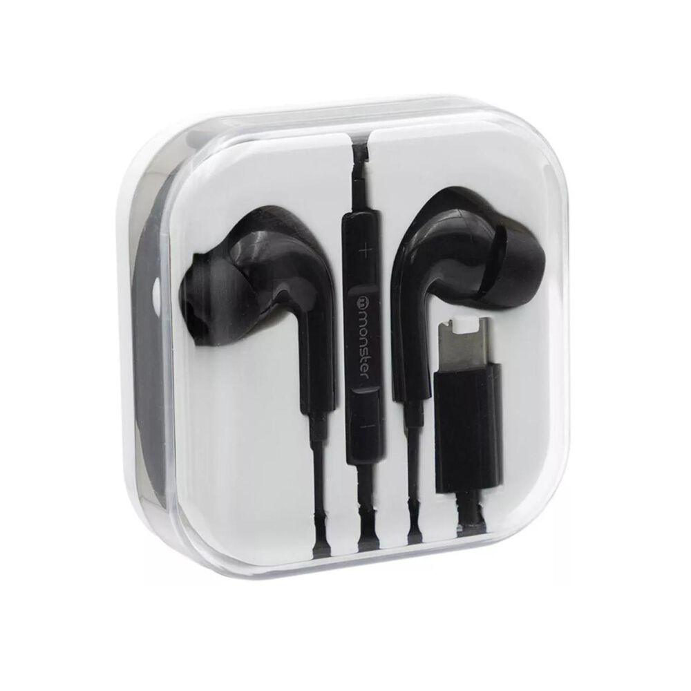 Audifonos Alambricos Manos Libres Usb C 120cm Negro Earpods image number 0.0