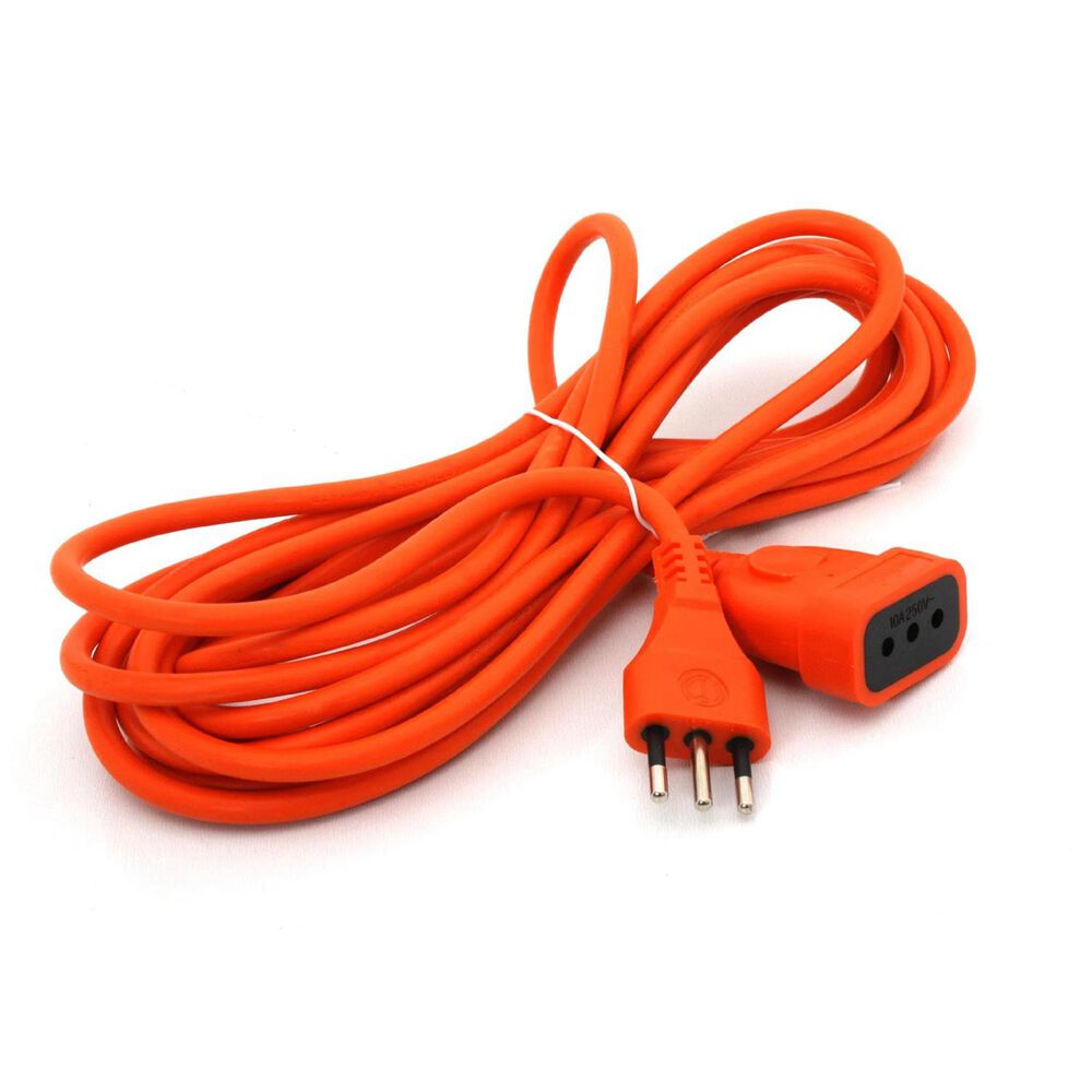 Alargador Extension De Corriente 5mts 10a Naranja Macrotel image number 0.0