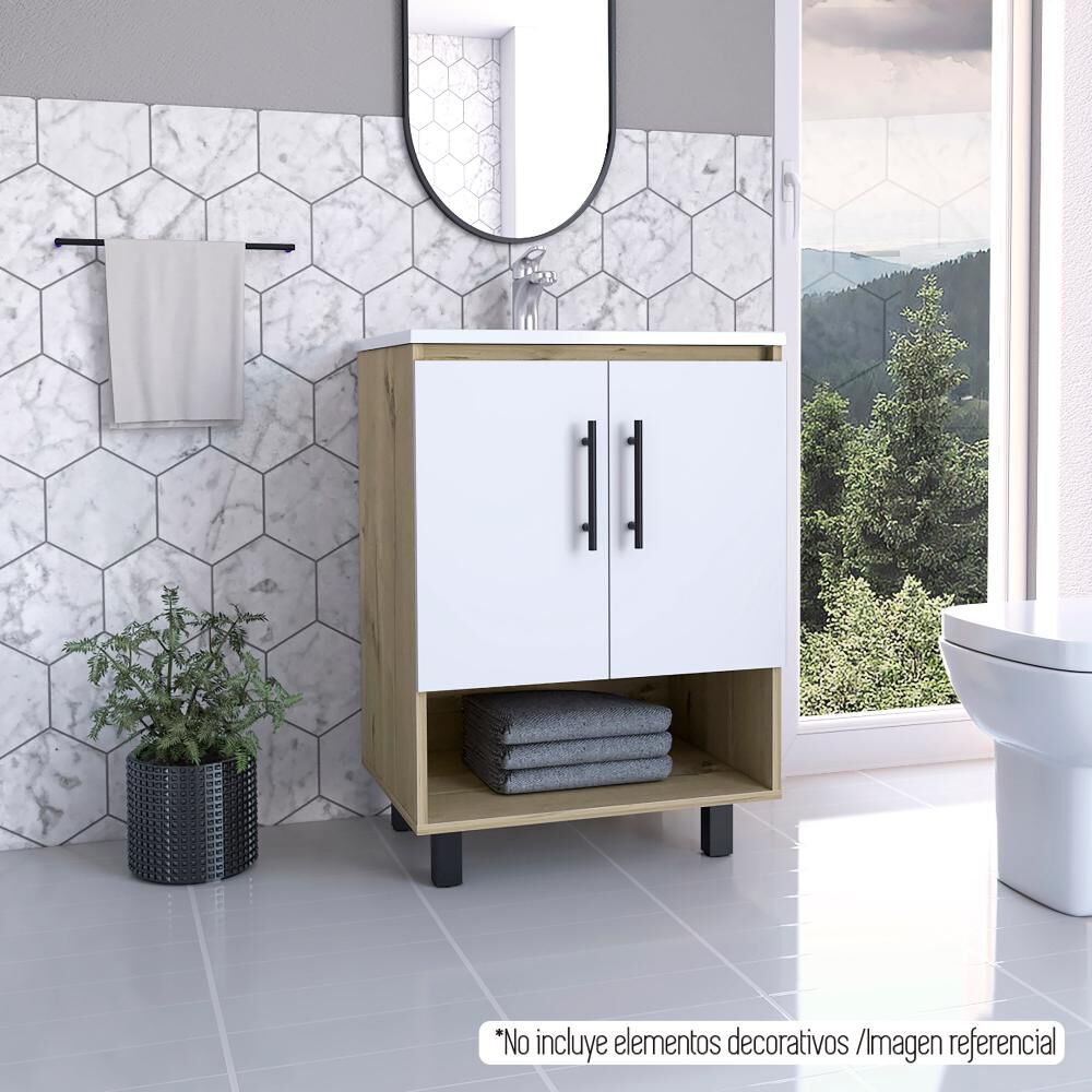 Mueble Lavamanos Tuhome Lavamanos Bath Bi Color / 2 Puertas image number 0.0