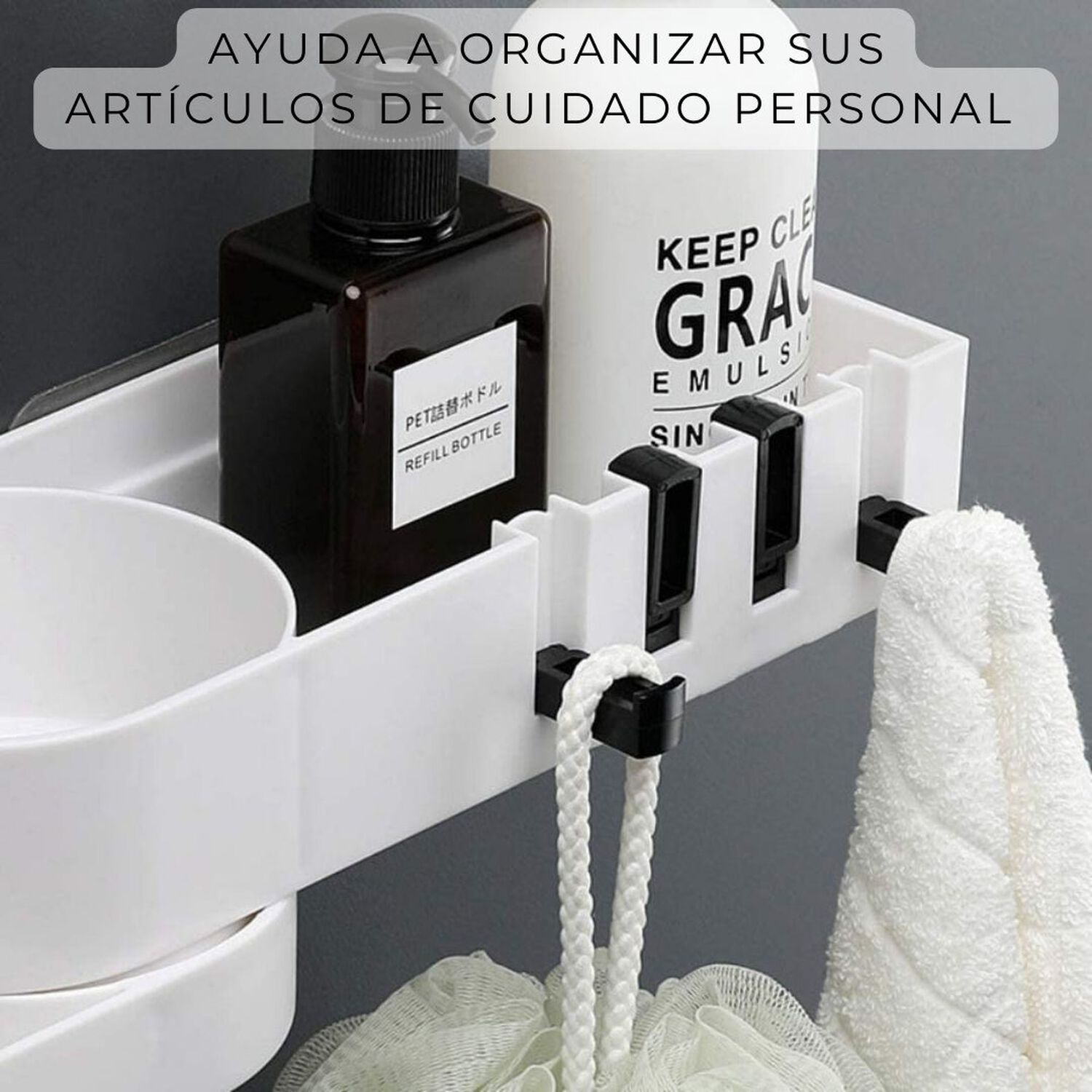 Organizador Esquinero Ajustable Multiuso Para Ba&ntilde;o Y Cocina image number 7.0