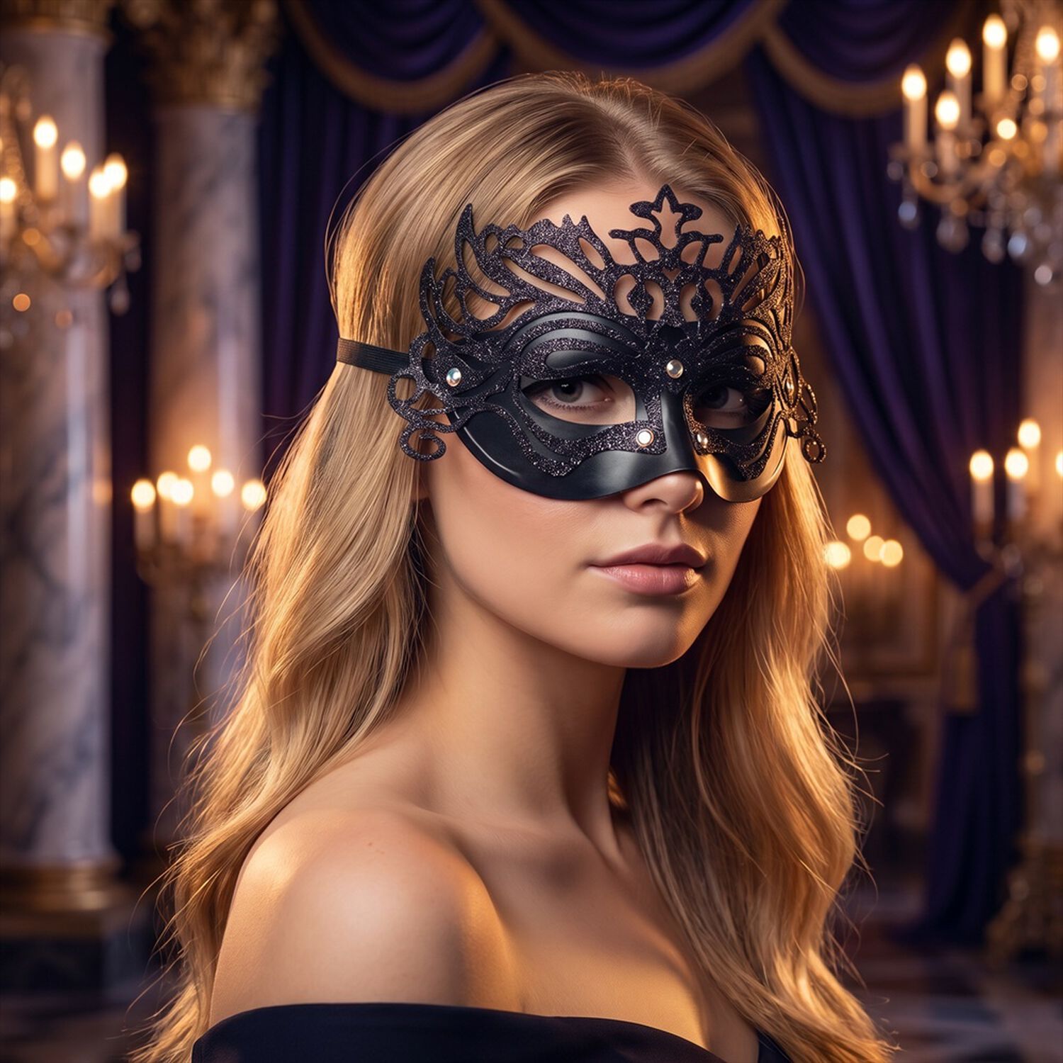 M&aacute;scaras Misterio Veneciano Antifaz Disfraz Sexy Venecianas image number 14.0