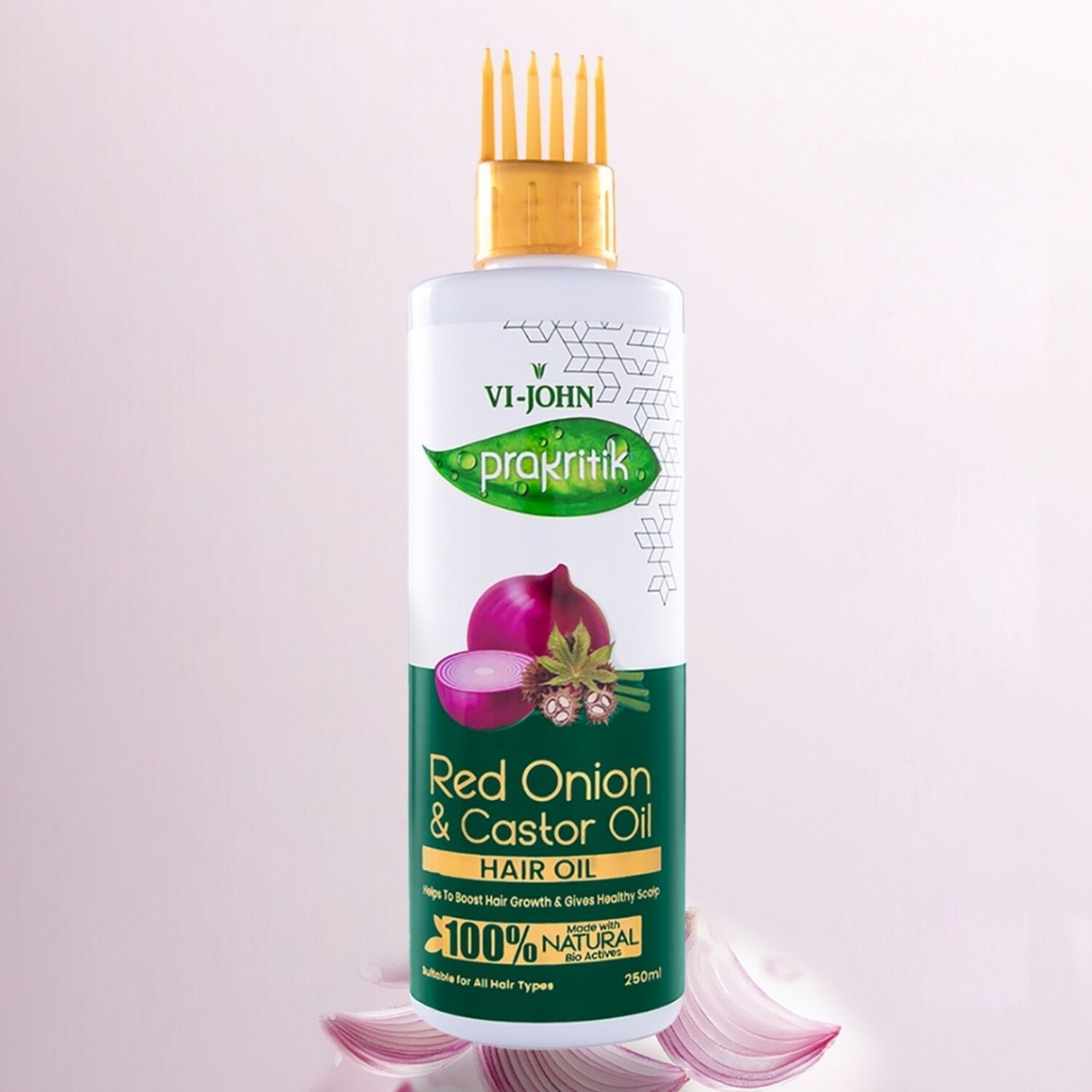 Prakritik Aceite Capilar Cebolla Roja Y Castor 250 Ml image number 2.0