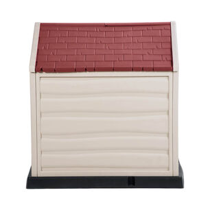 Casa Para Perro Techo Rojo Tama&ntilde;o Grande 92x90x89 Cm Rimax