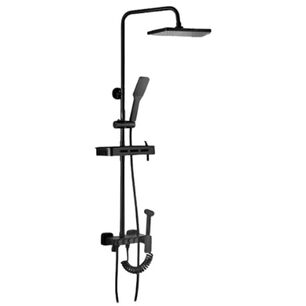 Grifos Ducha Empotrados Set Regadera Negro Para Ba&ntilde;o