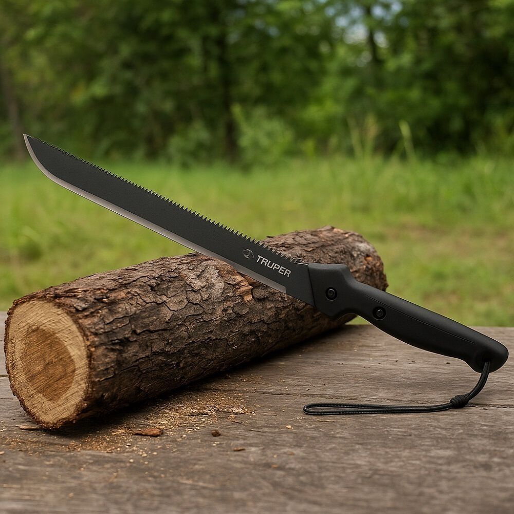 Machete Doble Filo 18 Cacha Bimaterial, Con Funda, Truper image number 5.0