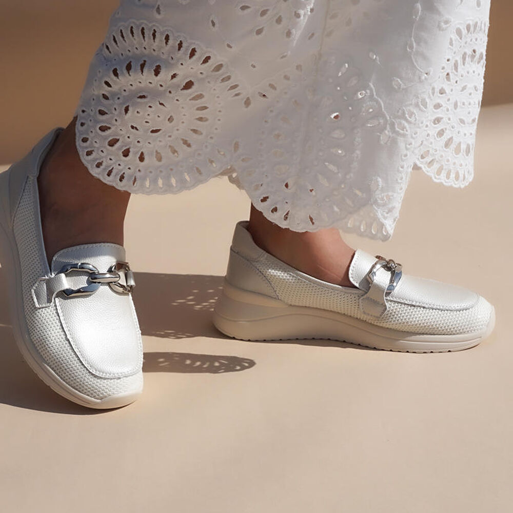 Mocasín Cuero Zully Blanco image number 0.0