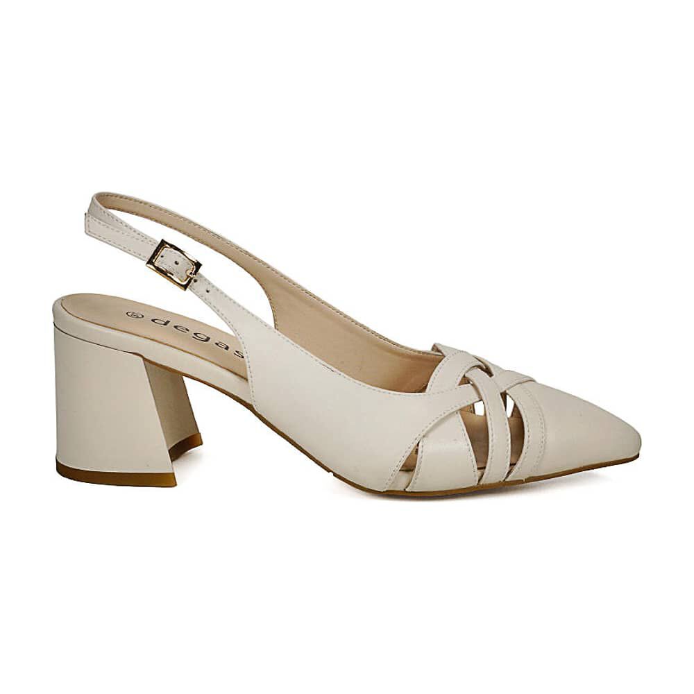 Zapato Cuero Babette Beige image number 1.0