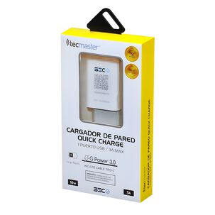 Cargador Usb-c Quick Charge Smart Line 3a 18w Sec Tm-200516