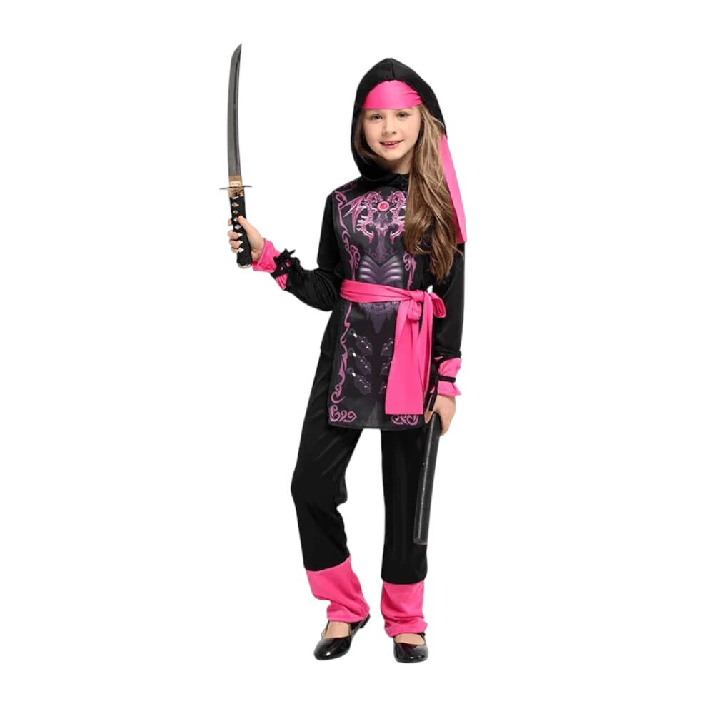 Disfraz Traje Infantil Ninja Dragon Ni&ntilde;a image number 5.0