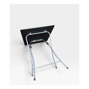 Mesa Plegable Port&aacute;til Cuadrada 60x60 Multiuso Negro