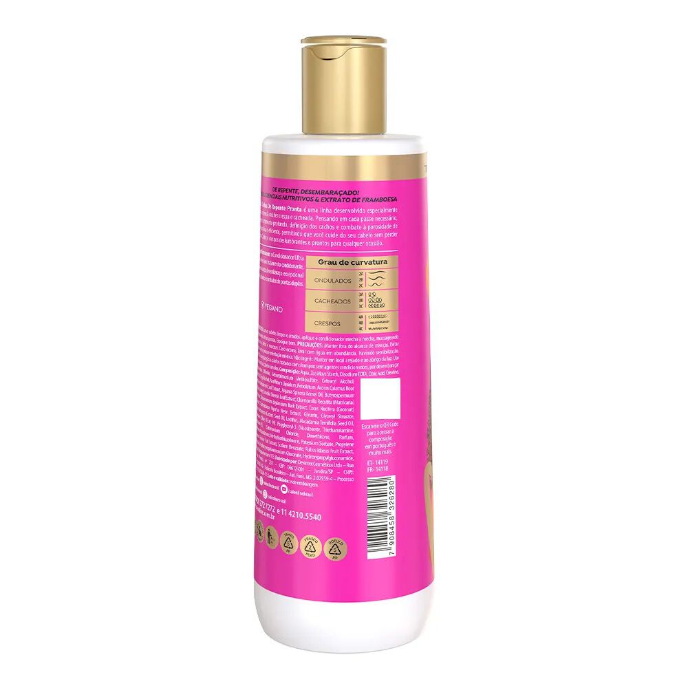 Sos Acondicionador Ultra Gloss Pronta 500ml Salon Line image number 2.0