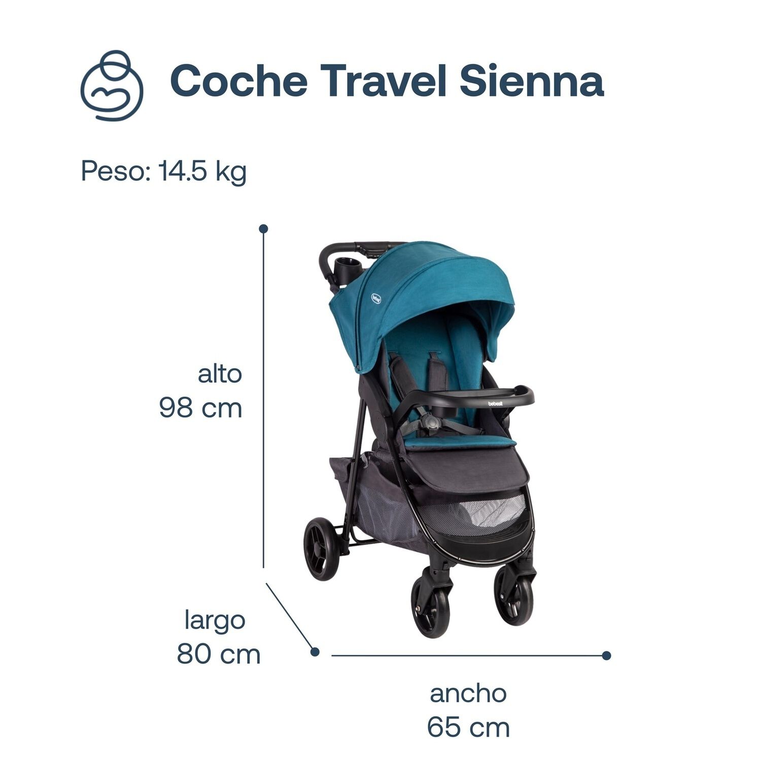 Coche Travel Sienna Azul image number 7.0
