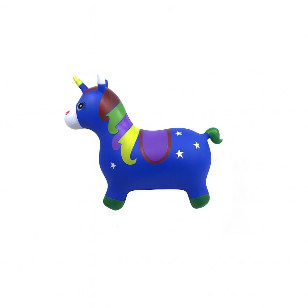 Pony Unicornio Saltarín De Goma Con Sonido Color Azul Niños image number 3.0