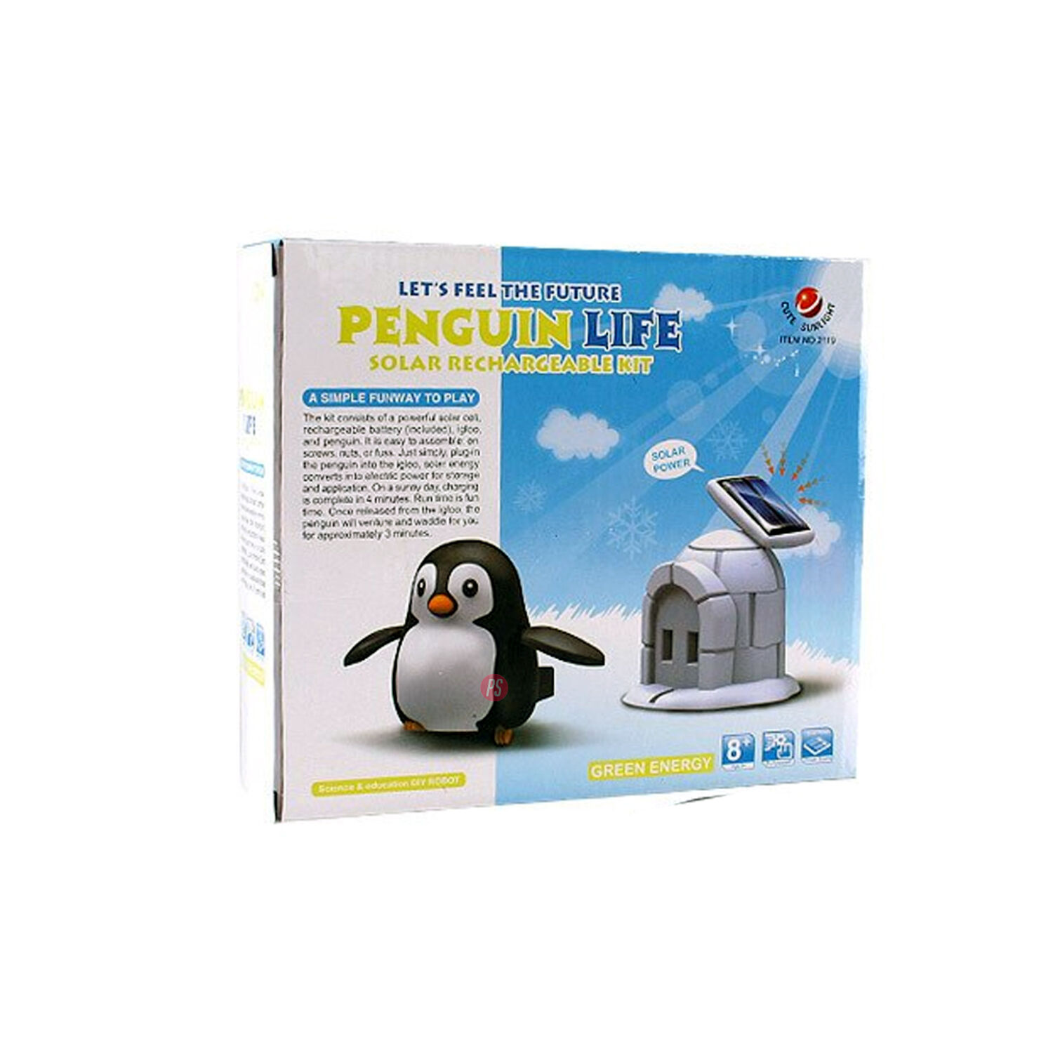 Juguete Solar Ping&uuml;ino Diversi&oacute;n Ecol&oacute;gica Y Educativa - Ps image number 3.0