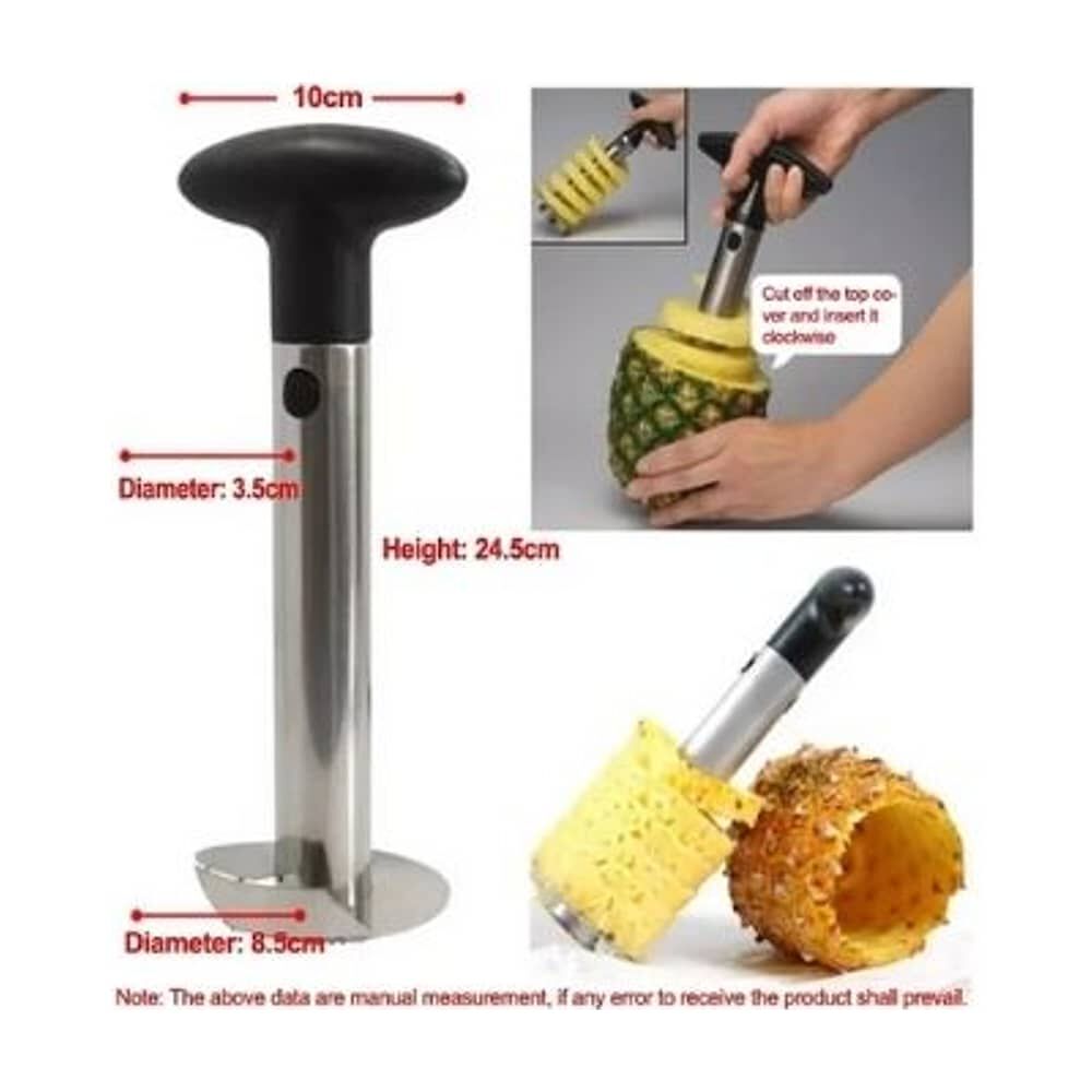 Cortador Manual De Pi&ntilde;a Acero Inoxidable Pelador Fruta image number 5.0