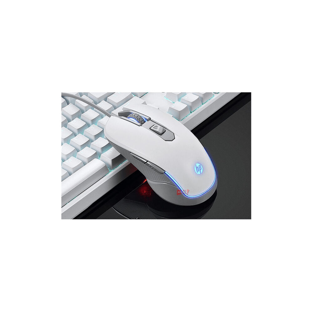 Mouse Gamer Usb Hp M200 Blanco Con Luz Led - Ps image number 2.0