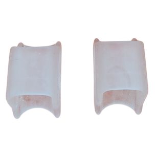 Par Corrector Dedos Pie Flexible Silicona Alineador Postura