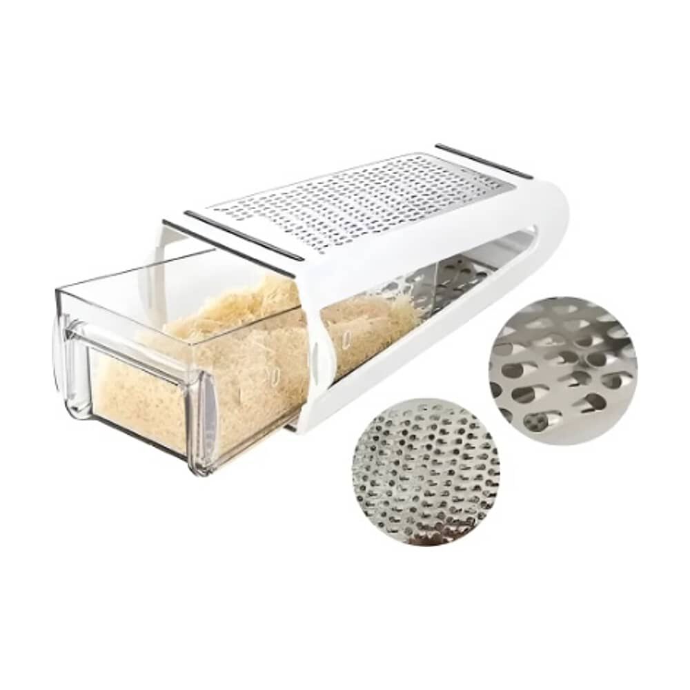 Rallador De Cocina De Mesa Con Recipiente Contenedor image number 1.0