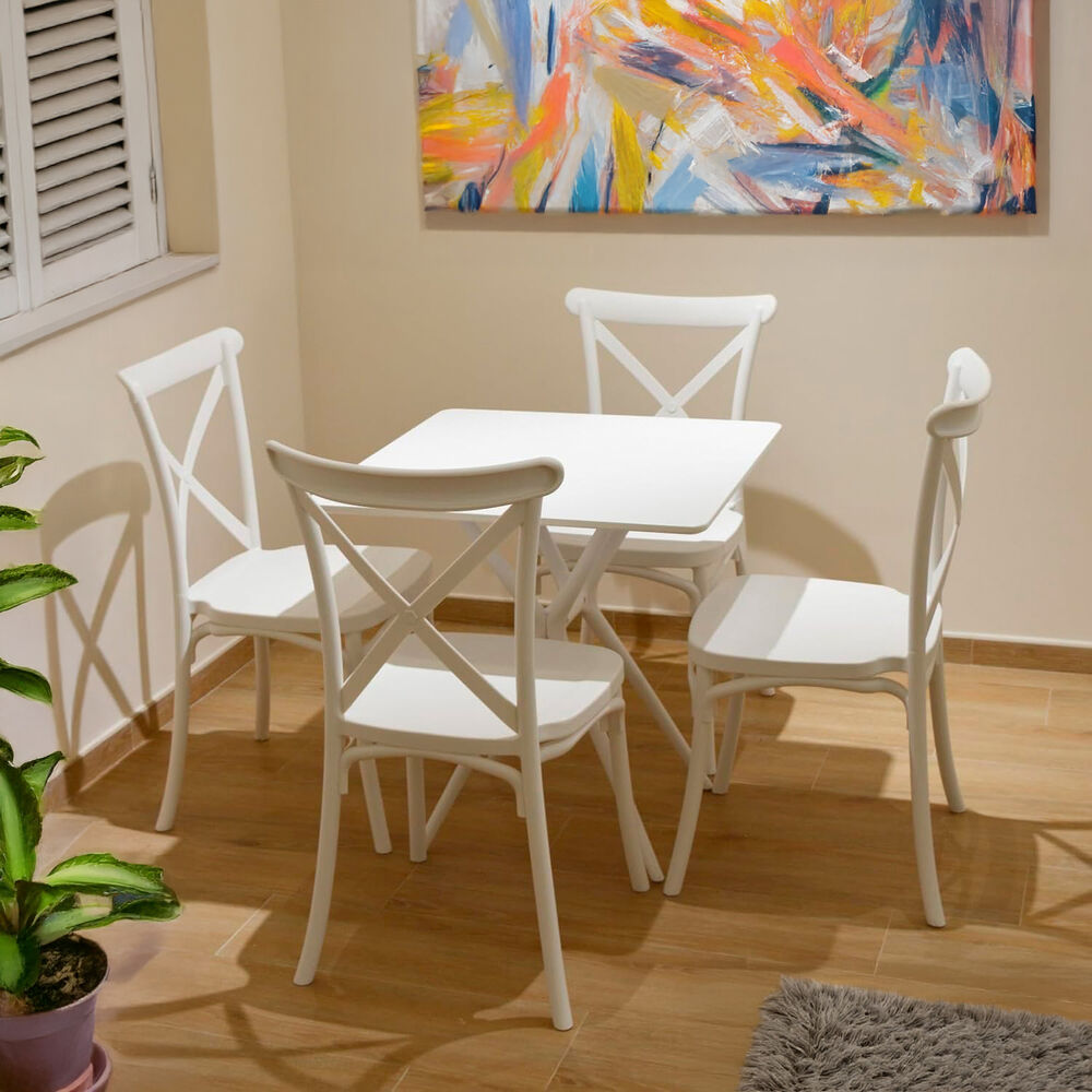 Silla Terraza Plástica Petra Blancas image number 5.0