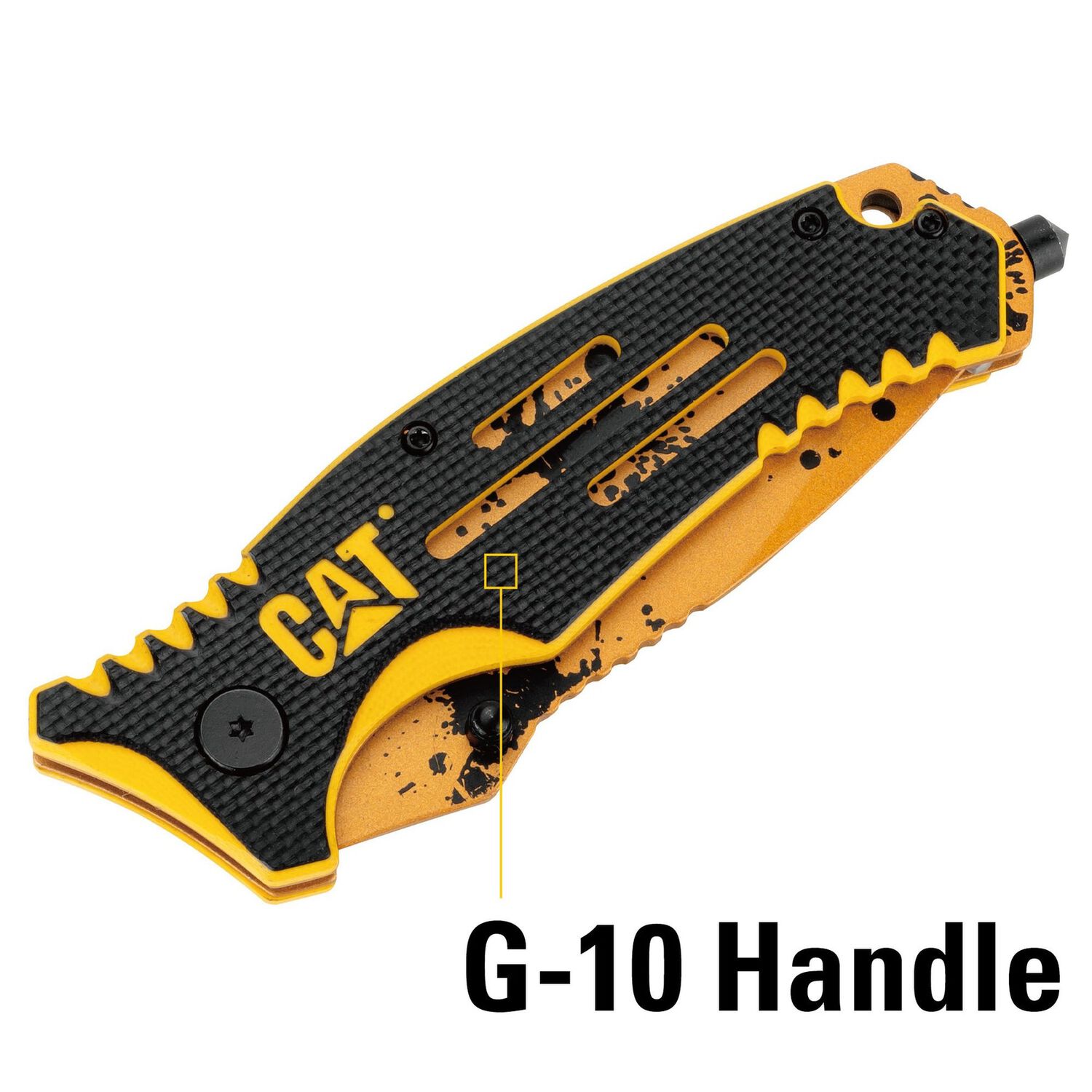 Cuchillo Navaja Plegable Cat 980646n Punta Curva image number 5.0