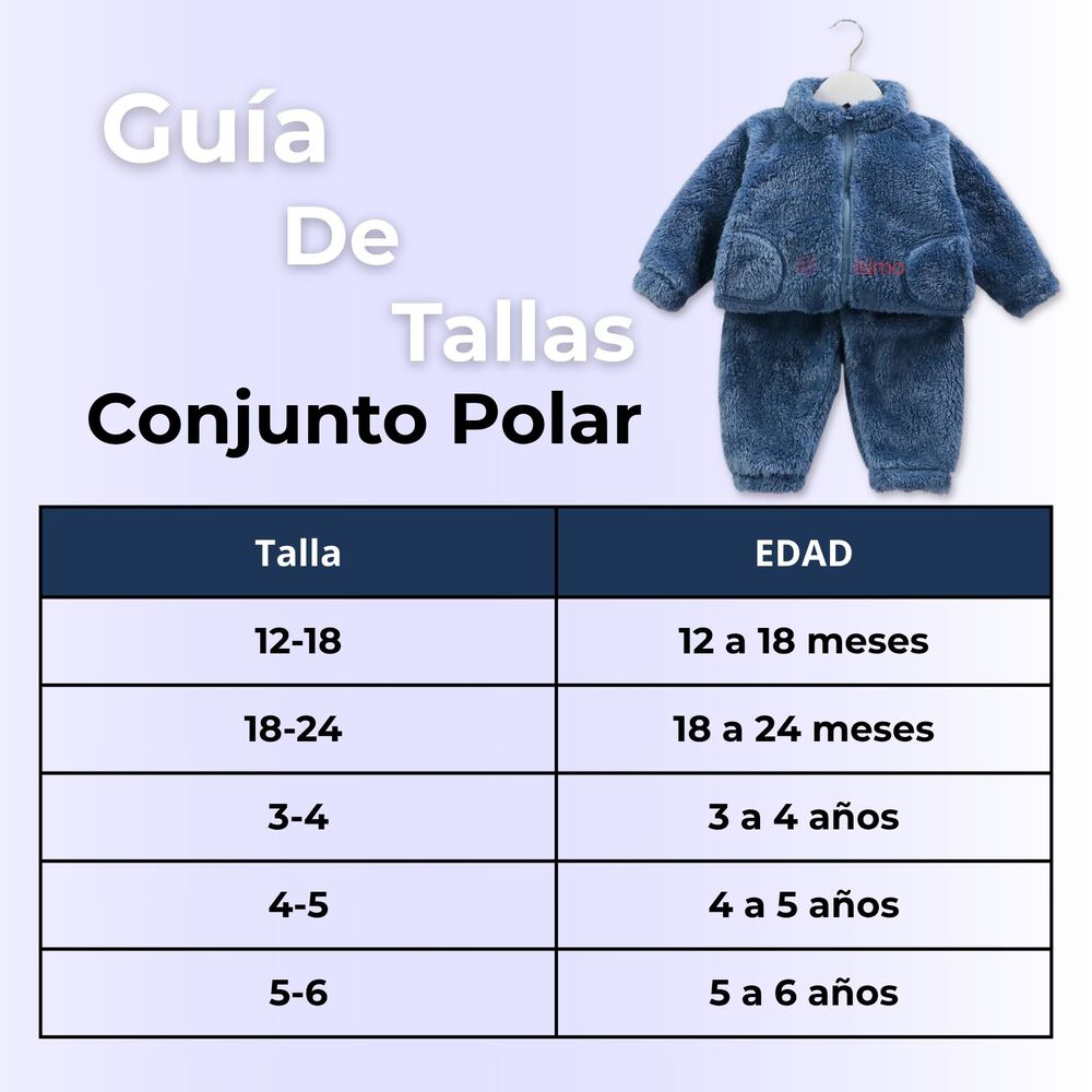 Conjunto Frizado Polar 2 Piezas Ni&ntilde;o Azul image number 2.0