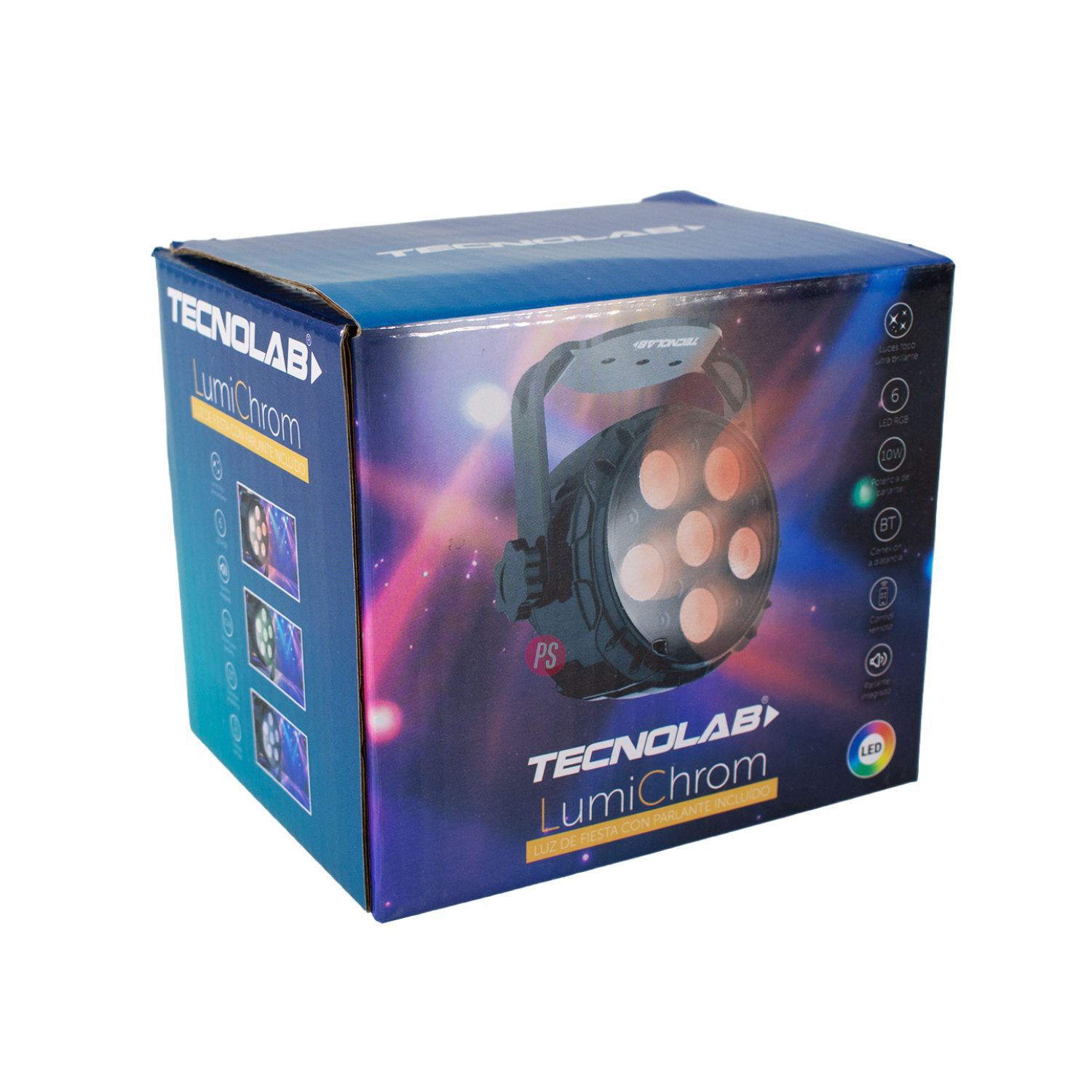 Foco Par Led Rgb Con Parlante Bluetooth 10w + Control - Ps image number 4.0