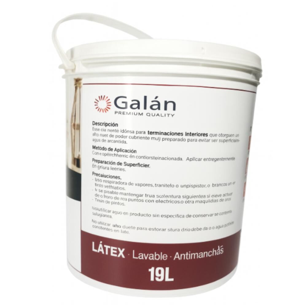 Pintura Galon Latex Blanco Mate Galan image number 1.0