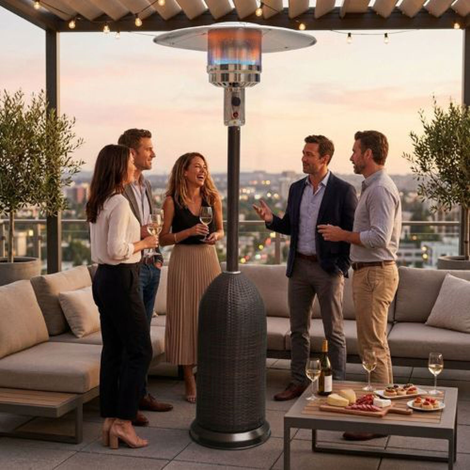 Estufa A Gas Exterior Terraza Setax Rattan Blt image number 5.0
