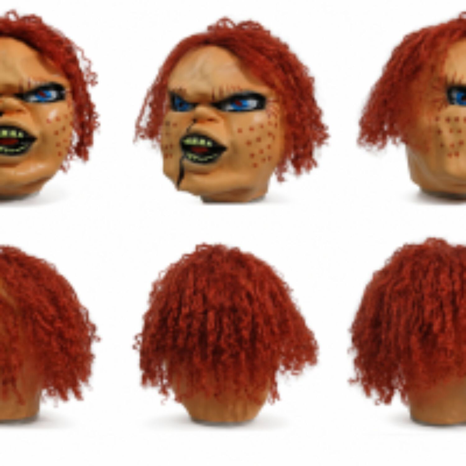 Mascara Realista De Cosplay De Chucky El Mu&ntilde;eco Diabolico Para Halloween Disfraces Fiestas Eventos image number 1.0