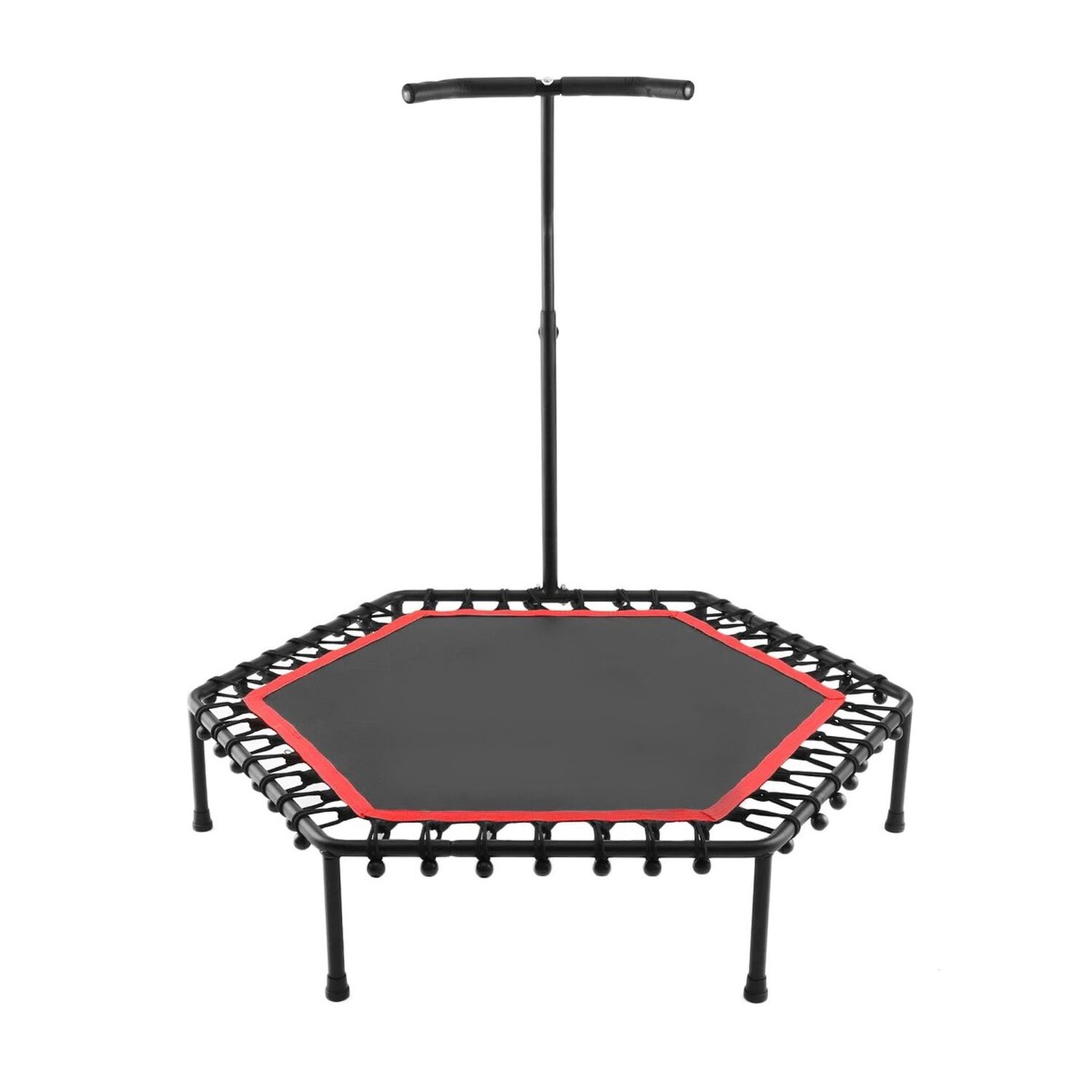 Trampolin Fitness Hexagonal Con Mango Soporte 115cm Rojo image number 1.0