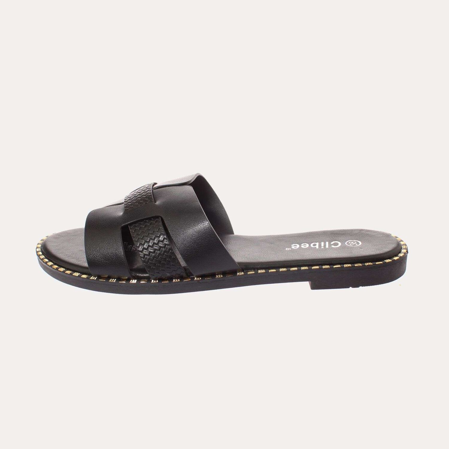 Sandalia Negro V&iacute;a Franca Art. 5kd71black image number 1.0