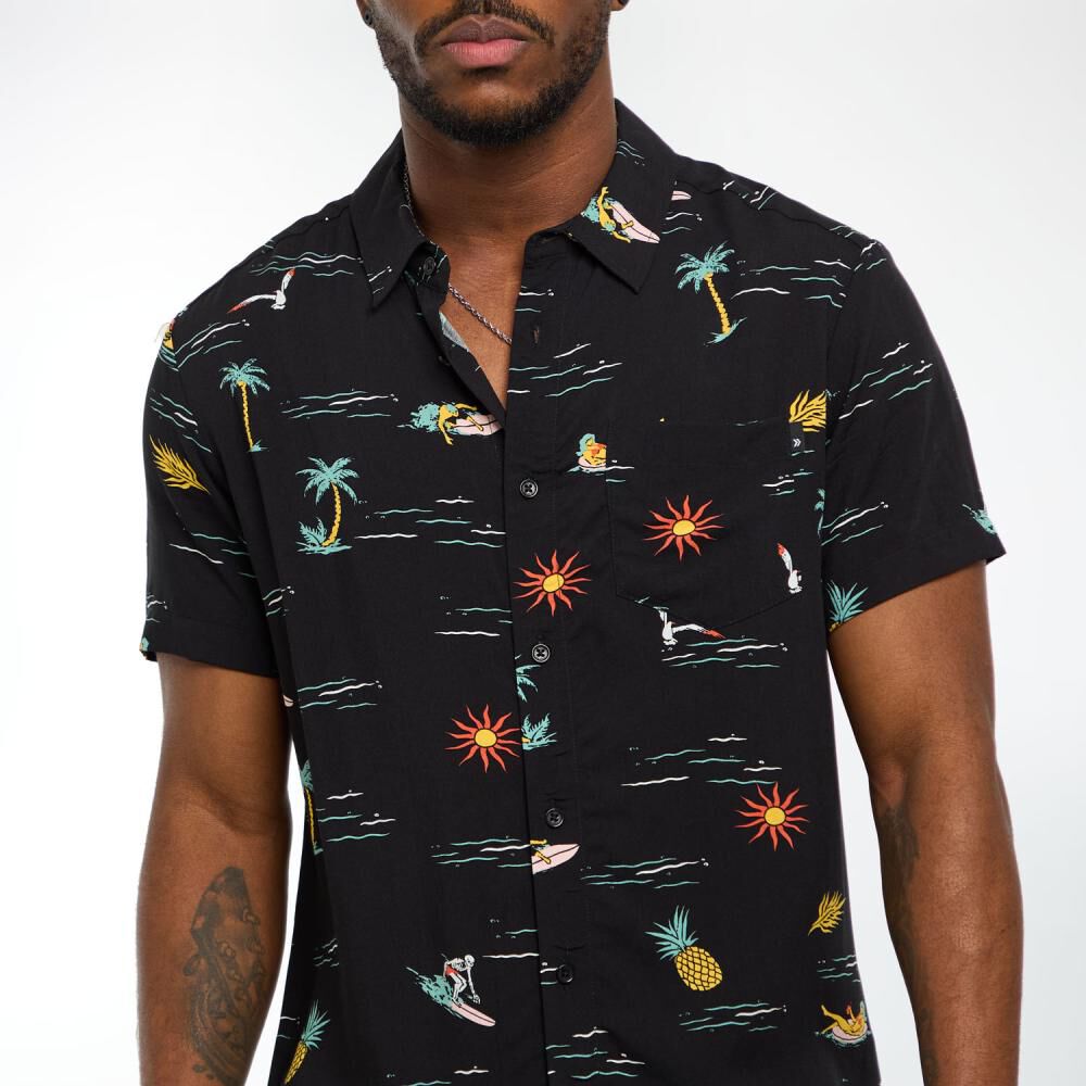Camisa Regular Manga Corta Hombre Rolly Go image number 4.0