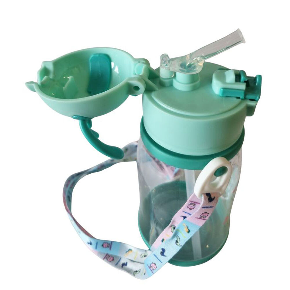 Botella Bombilla Para Agua Antiderrame Con Correa Ni&ntilde;os image number 1.0