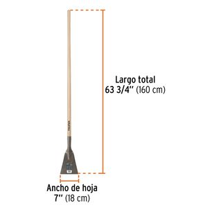 Raspador Hoja 7 Pulg Con Mango Largo De 54 Pulg Truper