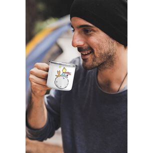 Taza Enlozada Lechera El Principito Libro Tiempo Con Rosa