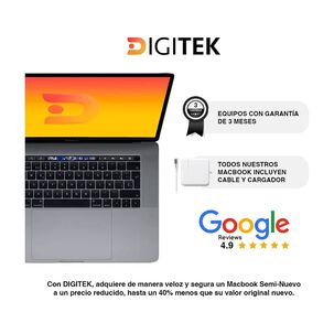 Macbook Pro Touchbar 13 Pulgadas 8gb Ram, 512gb Ssd Intel Core I5 Reacondicionado