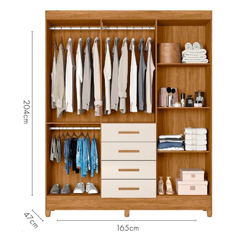 Clóset Di Poretti Aruba / 6 Puertas / 4 Cajones image number 2.0