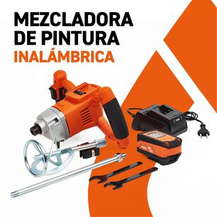 Mezclador Pintura Y Cemento 18v Bater&iacute;a4ah Y Carg Flowmak