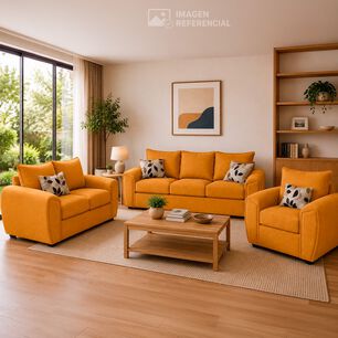 Juego De Living Elegant Detail Houston / 6 Cuerpos