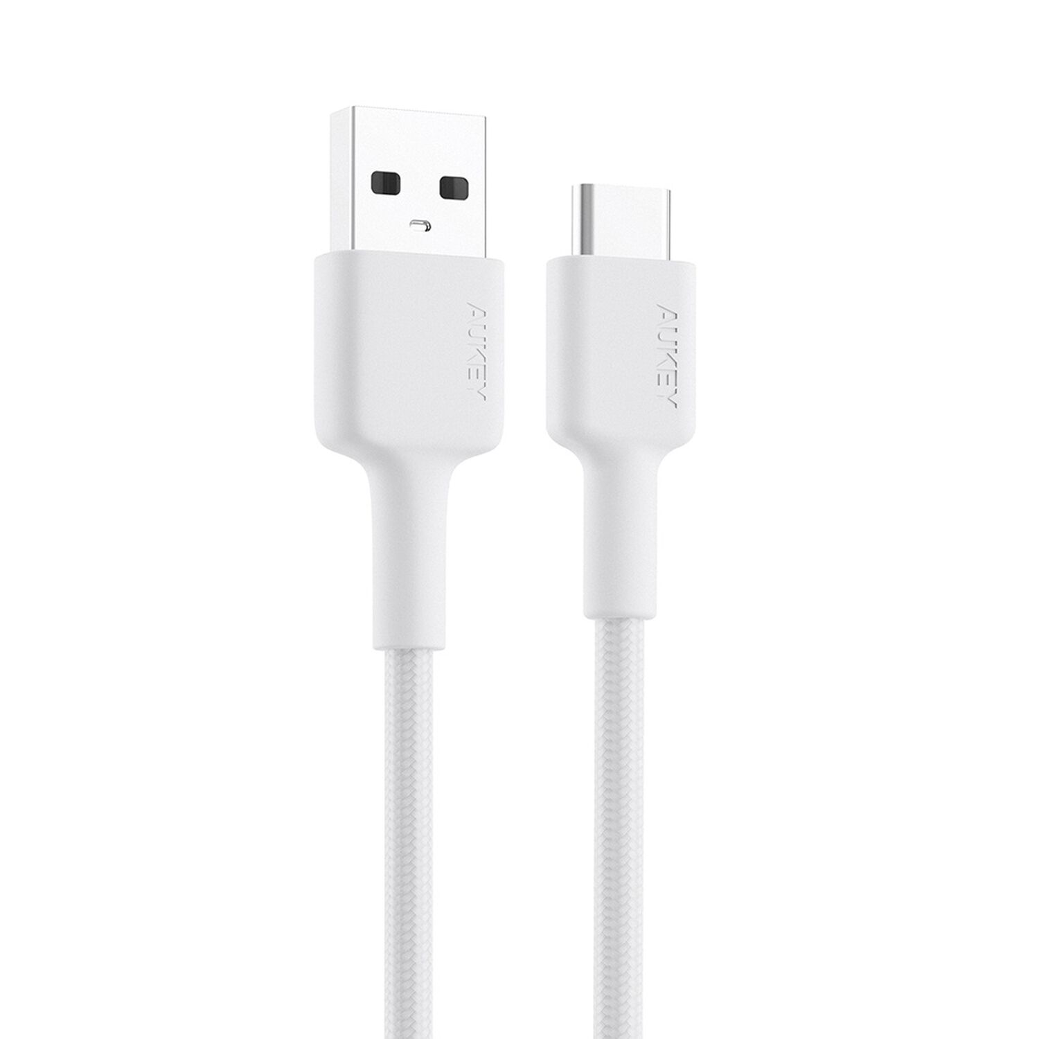 Aukey Cable Trenzado Nylone Usb 2.0 A Usb-c 0,9m Blanco Cb-cd30-w image number 0.0
