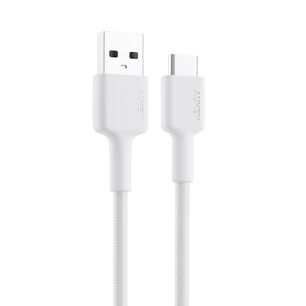 Aukey Cable Trenzado Nylone Usb 2.0 A Usb-c 0,9m Blanco Cb-cd30-w