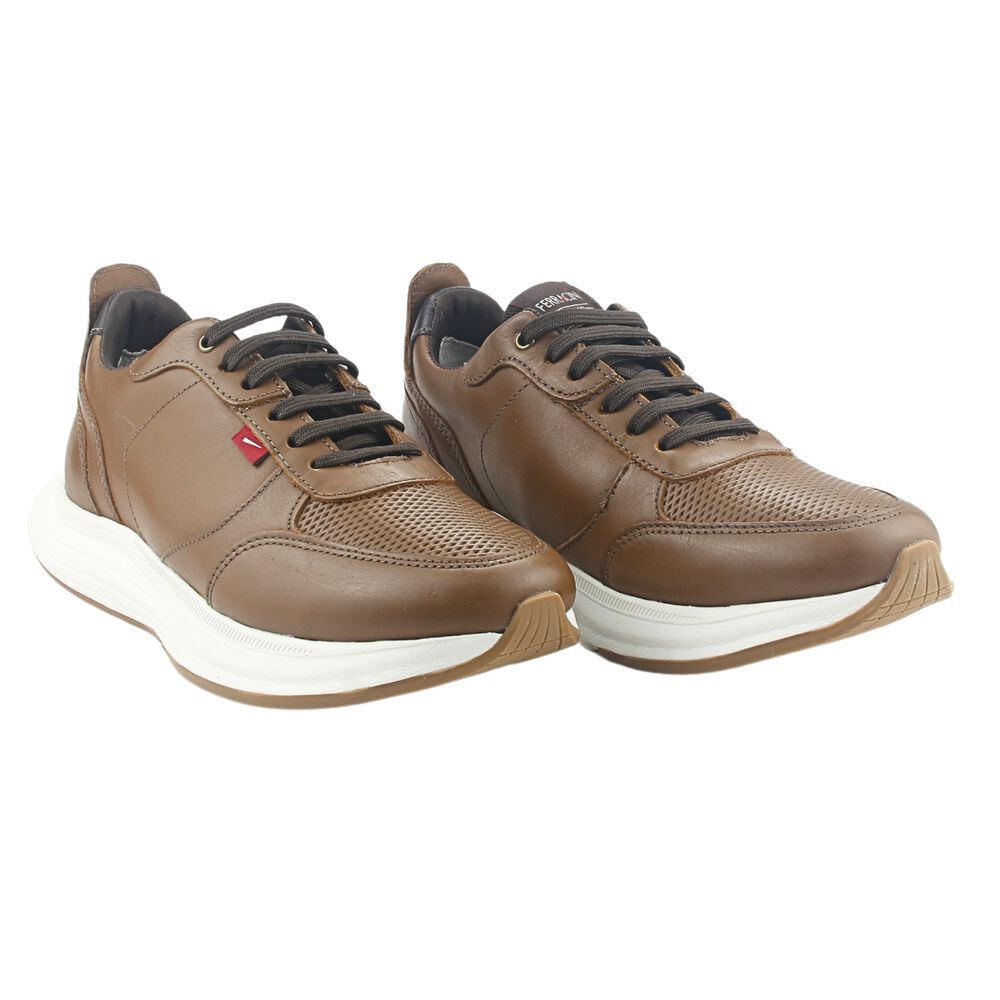 Zapatilla De Hombre Ferracini Café Casual 9483-650 image number 4.0