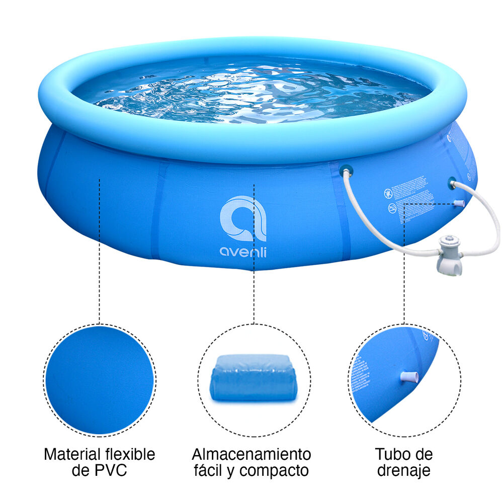 Piscina Inflable Prompt Set Con Filtro 2074 Litros 63x240 Cm image number 3.0