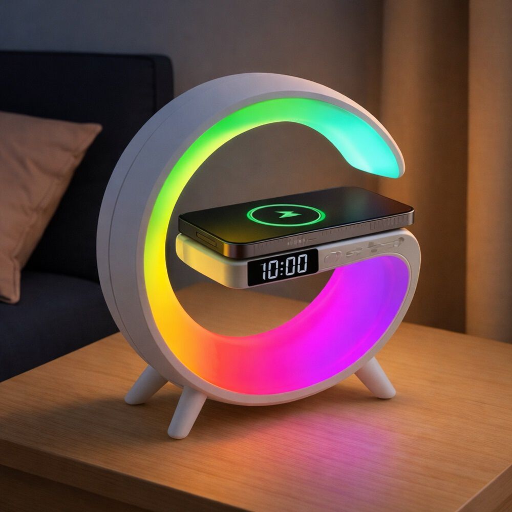 Parlante Bluetooth Mlab My Lil G 5en1 Rgb Reloj Cargador image number 4.0