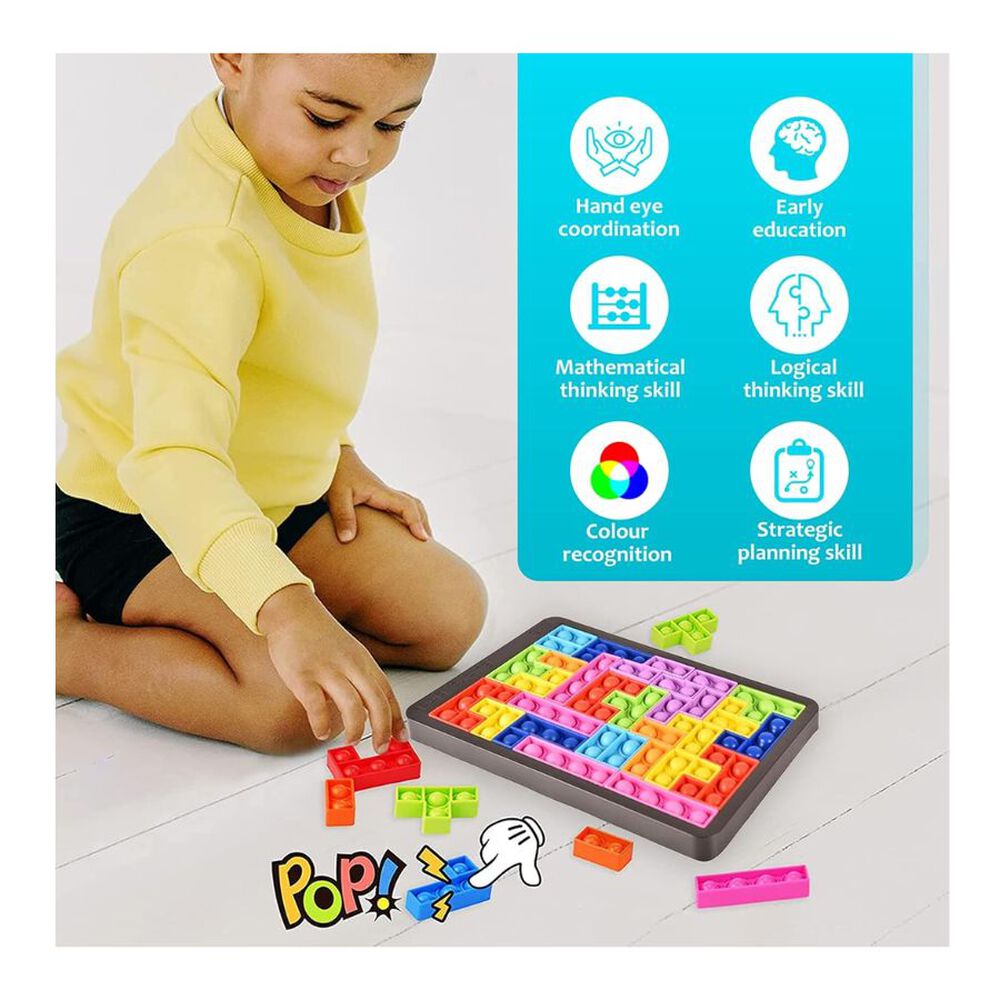 Juego De Antiestr&eacute;s Rompecabezas Para Ni&ntilde;os Bloques 27 Pcs image number 3.0
