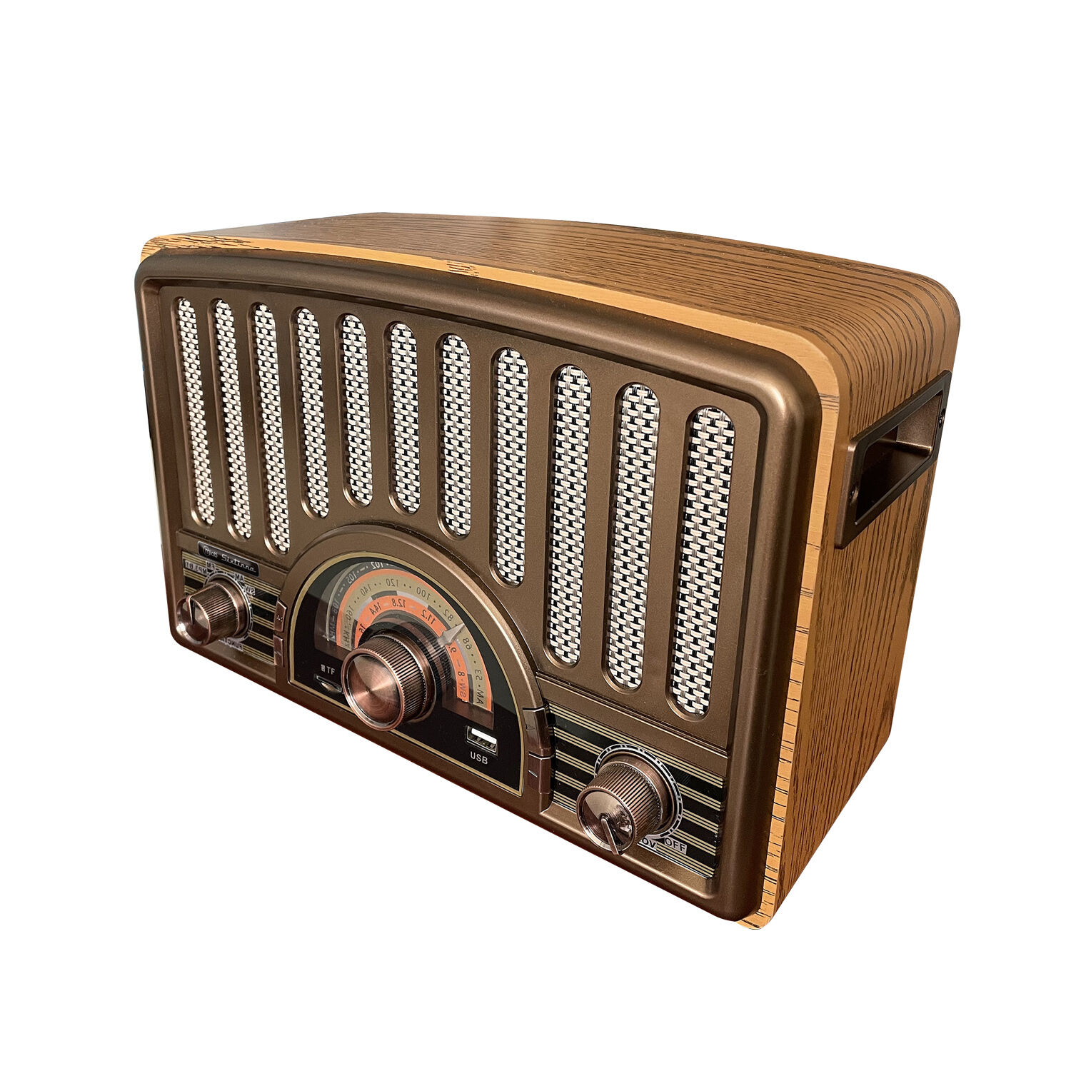 Parlante Port&aacute;til Bt Retro Sixtinna A&ntilde;os 1930 Am/ Fm/ Sw image number 2.0