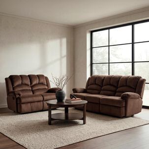 Juego Living Rosen Jarrie Tela Chex / 3-2 Cuerpos