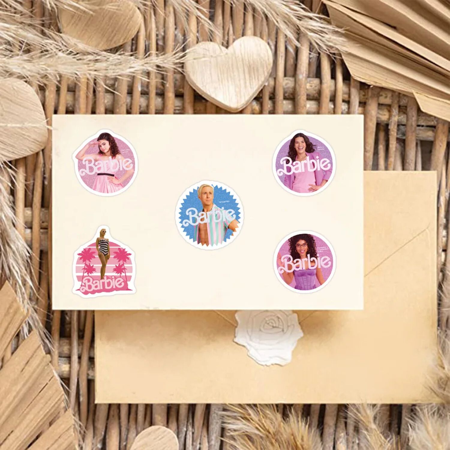 Stickers Adhesivos De Barbie Pelicula (50 Unidades) image number 2.0