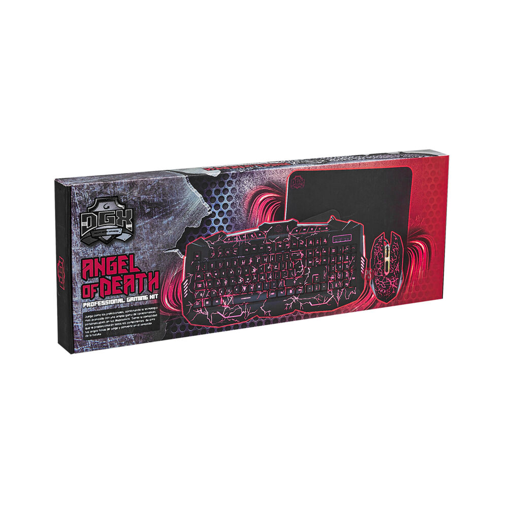 Kit Teclado + Mouse Y Mouse Pad Gamer Angel Of Death - Ps image number 3.0